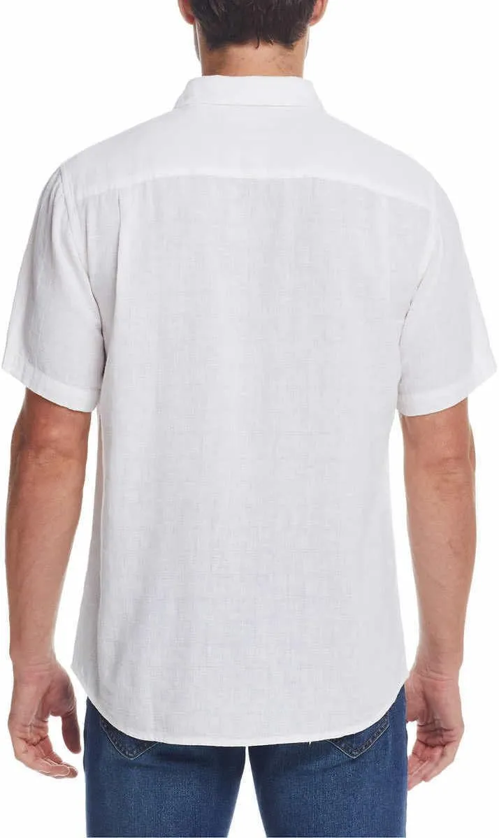 Weatherproof Vintage Mens Short Sleeve Woven Shirt