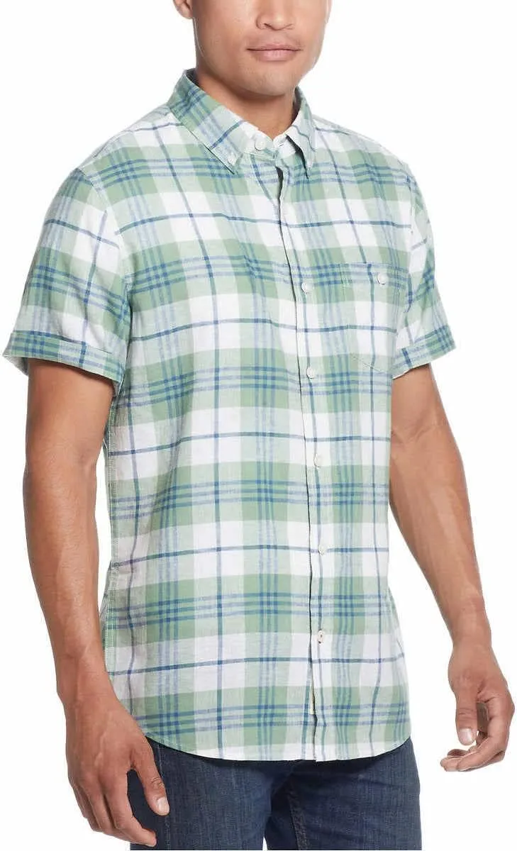 Weatherproof Vintage Mens Short Sleeve Woven Shirt