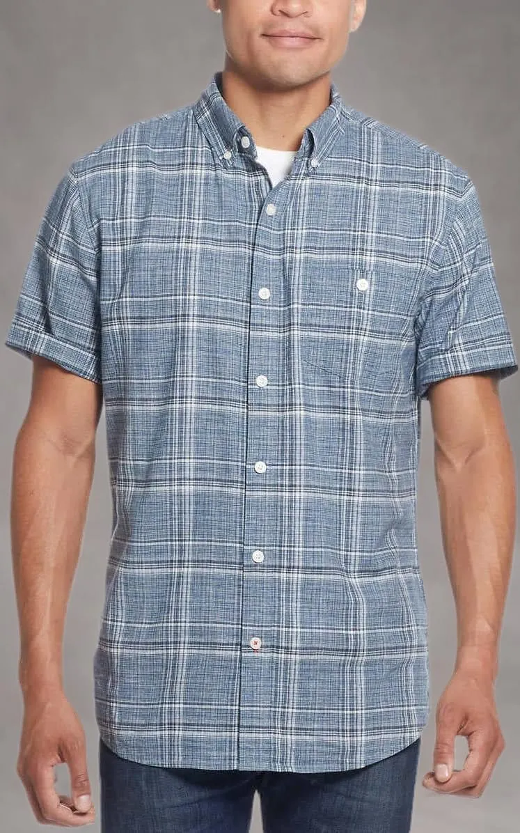 Weatherproof Vintage Mens Short Sleeve Woven Shirt