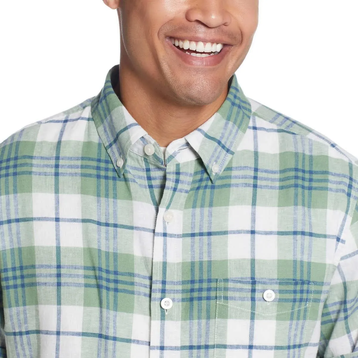 Weatherproof Vintage Mens Short Sleeve Woven Shirt