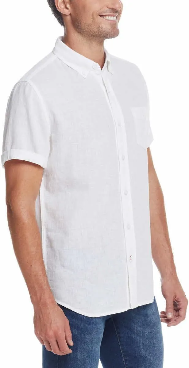 Weatherproof Vintage Mens Short Sleeve Woven Shirt