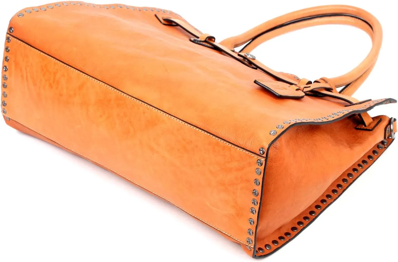 Westland Satchel Bag | Retro Vintage, Western Style | Genuine Leather, Cotton Lining, Luxurious Feel