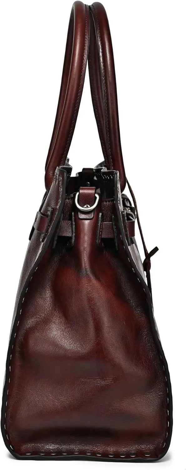 Westland Satchel Bag | Retro Vintage, Western Style | Genuine Leather, Cotton Lining, Luxurious Feel