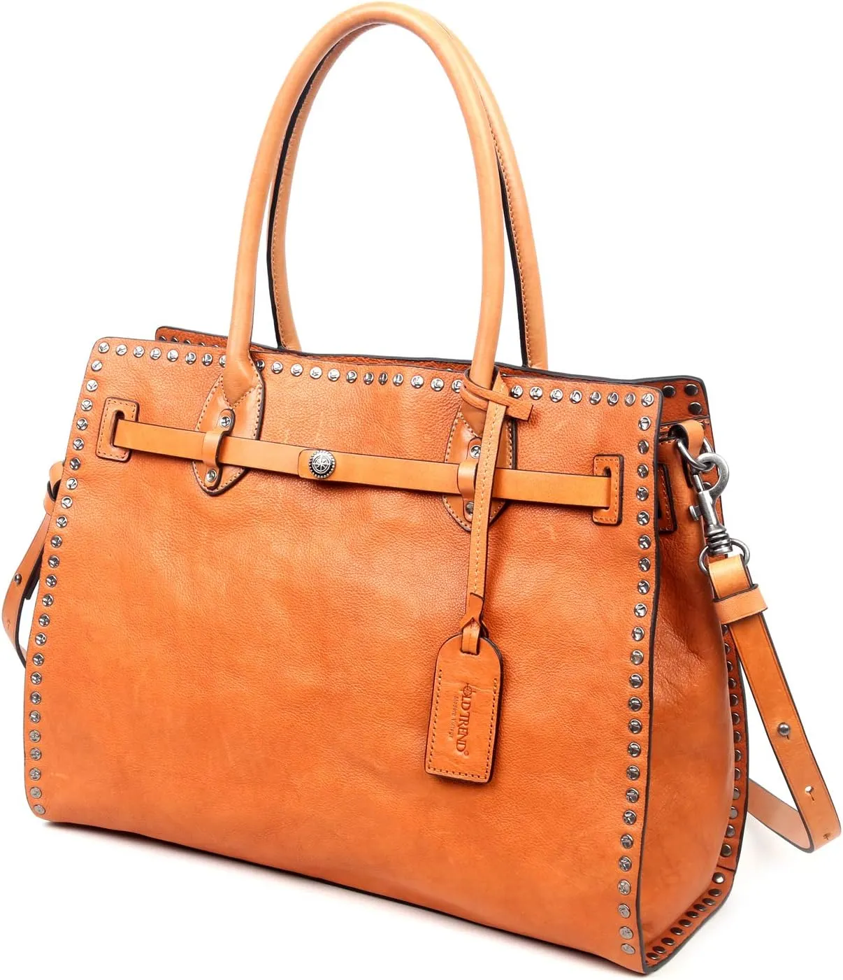Westland Satchel Bag | Retro Vintage, Western Style | Genuine Leather, Cotton Lining, Luxurious Feel