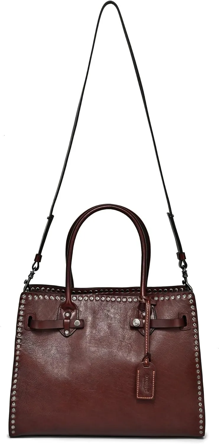 Westland Satchel Bag | Retro Vintage, Western Style | Genuine Leather, Cotton Lining, Luxurious Feel