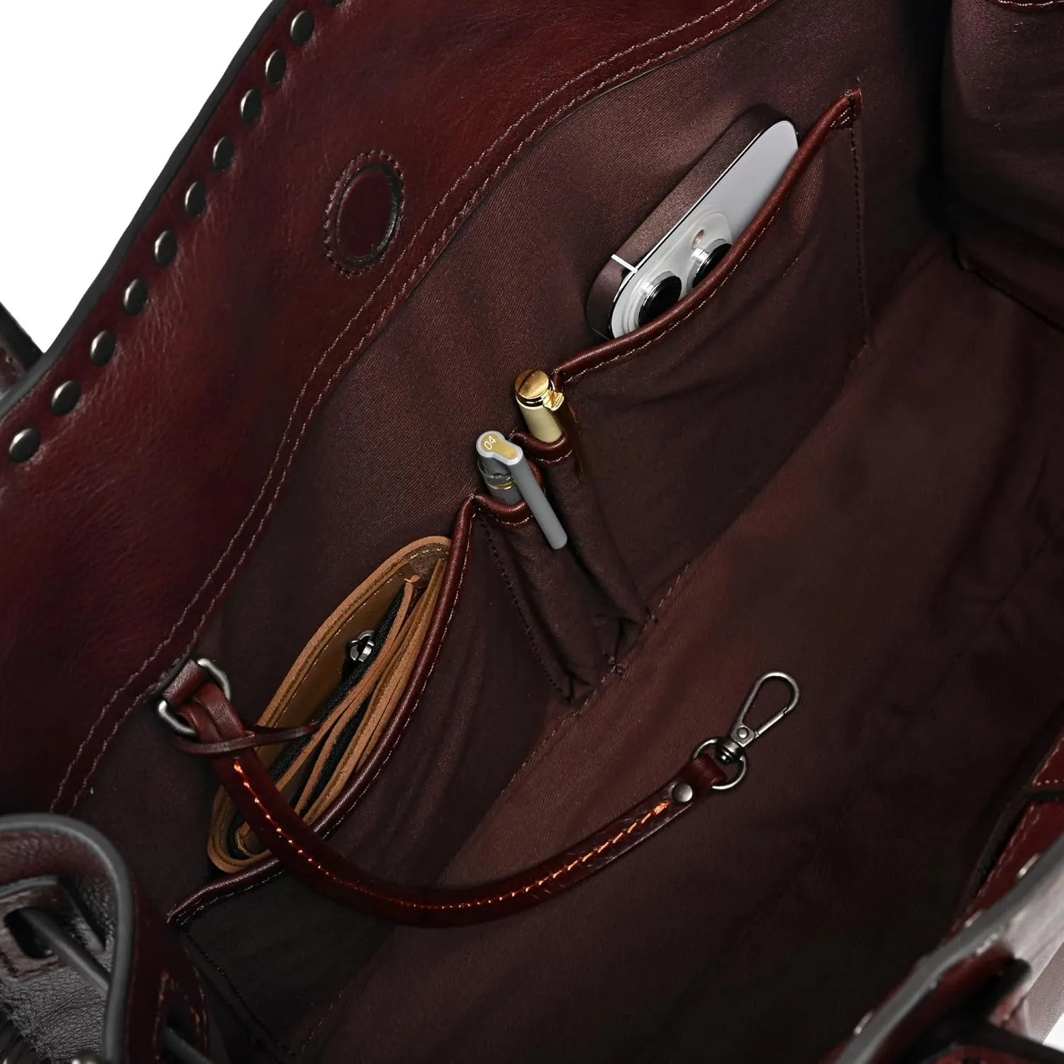 Westland Satchel Bag | Retro Vintage, Western Style | Genuine Leather, Cotton Lining, Luxurious Feel