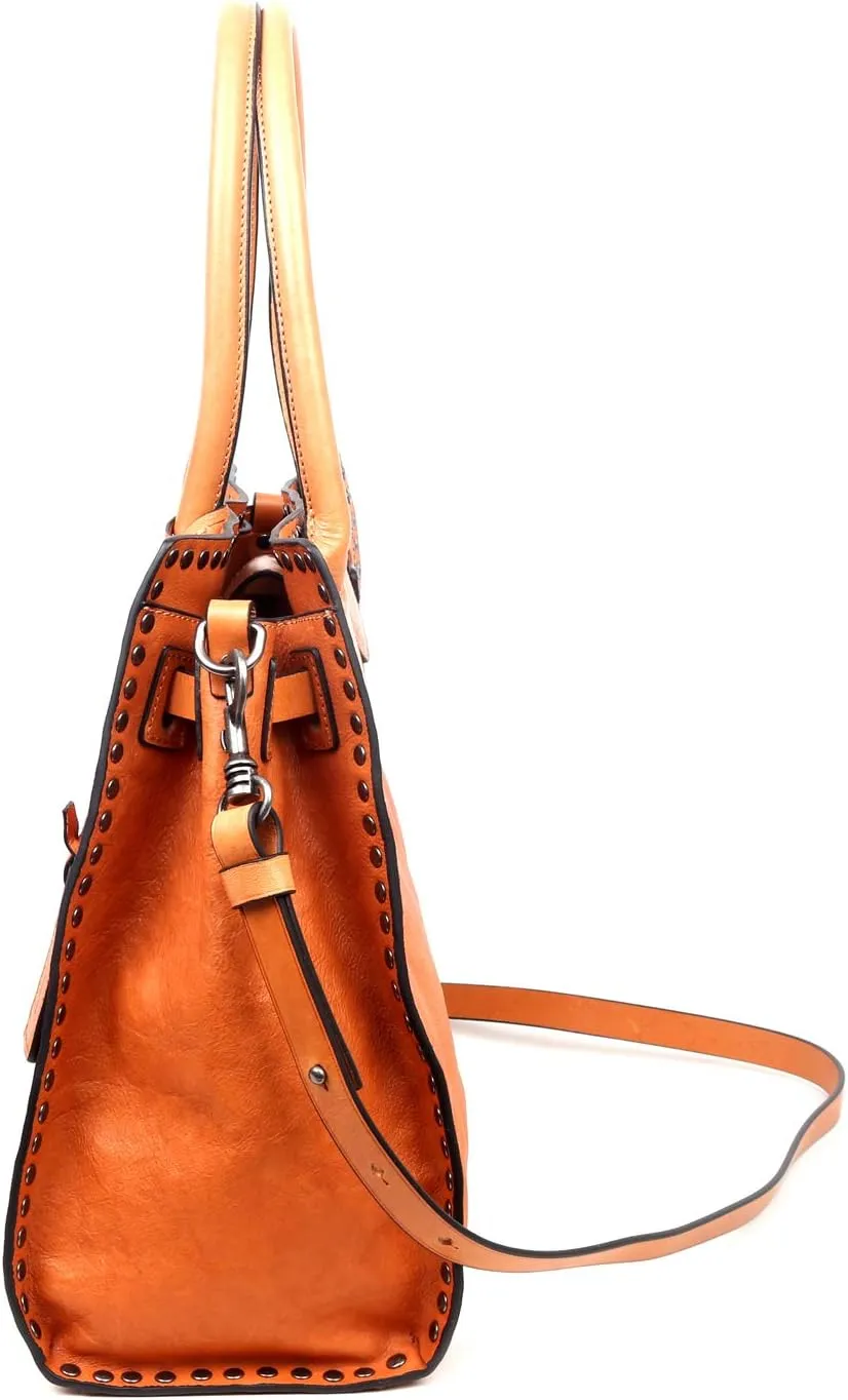 Westland Satchel Bag | Retro Vintage, Western Style | Genuine Leather, Cotton Lining, Luxurious Feel