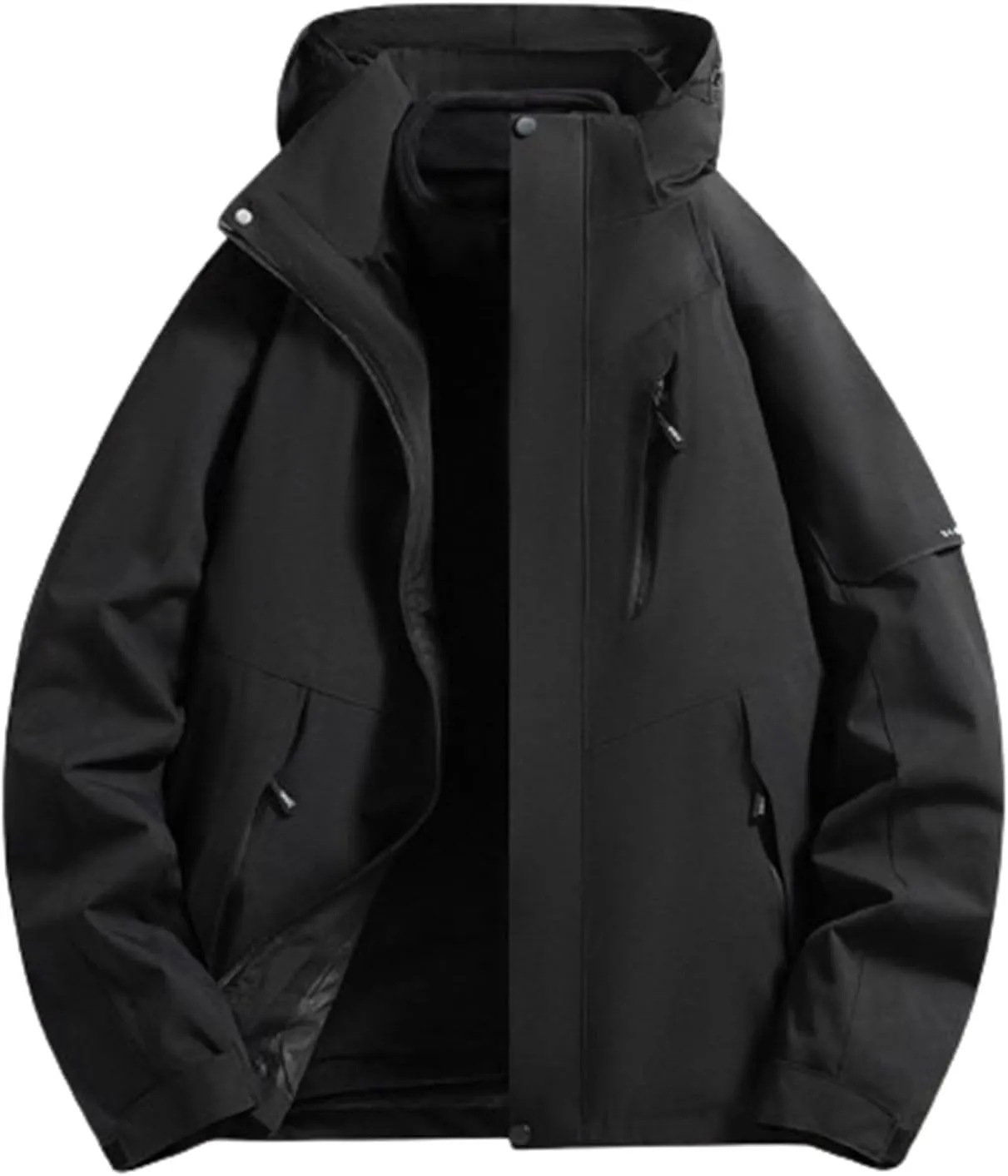 Winter Jackets for Women 2024 Fashion Solid Hiking Coats Long Sleeve Baggy Puffer Jacket with Pockets Outdoor