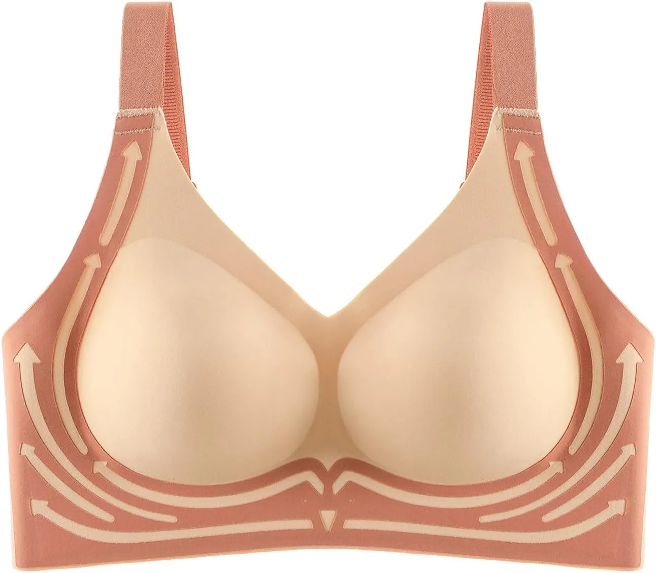 Wireless Bra Lifting Bras Anti-Sagging Super Gather Bra Comfort Pushup Bra for Older Women