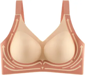 Wireless Bra Lifting Bras Anti-Sagging Super Gather Bra Comfort Pushup Bra for Older Women