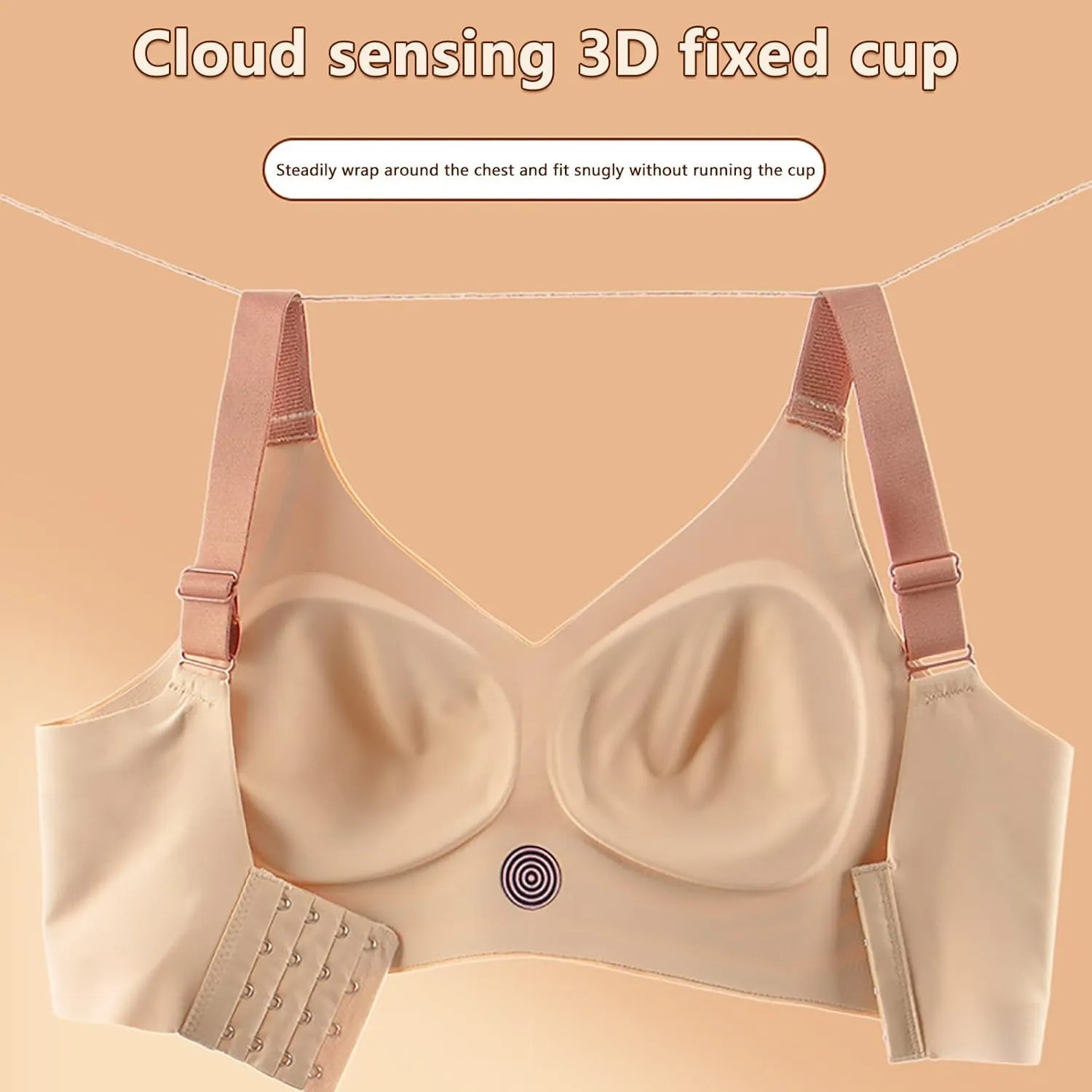 Wireless Bra Lifting Bras Anti-Sagging Super Gather Bra Comfort Pushup Bra for Older Women