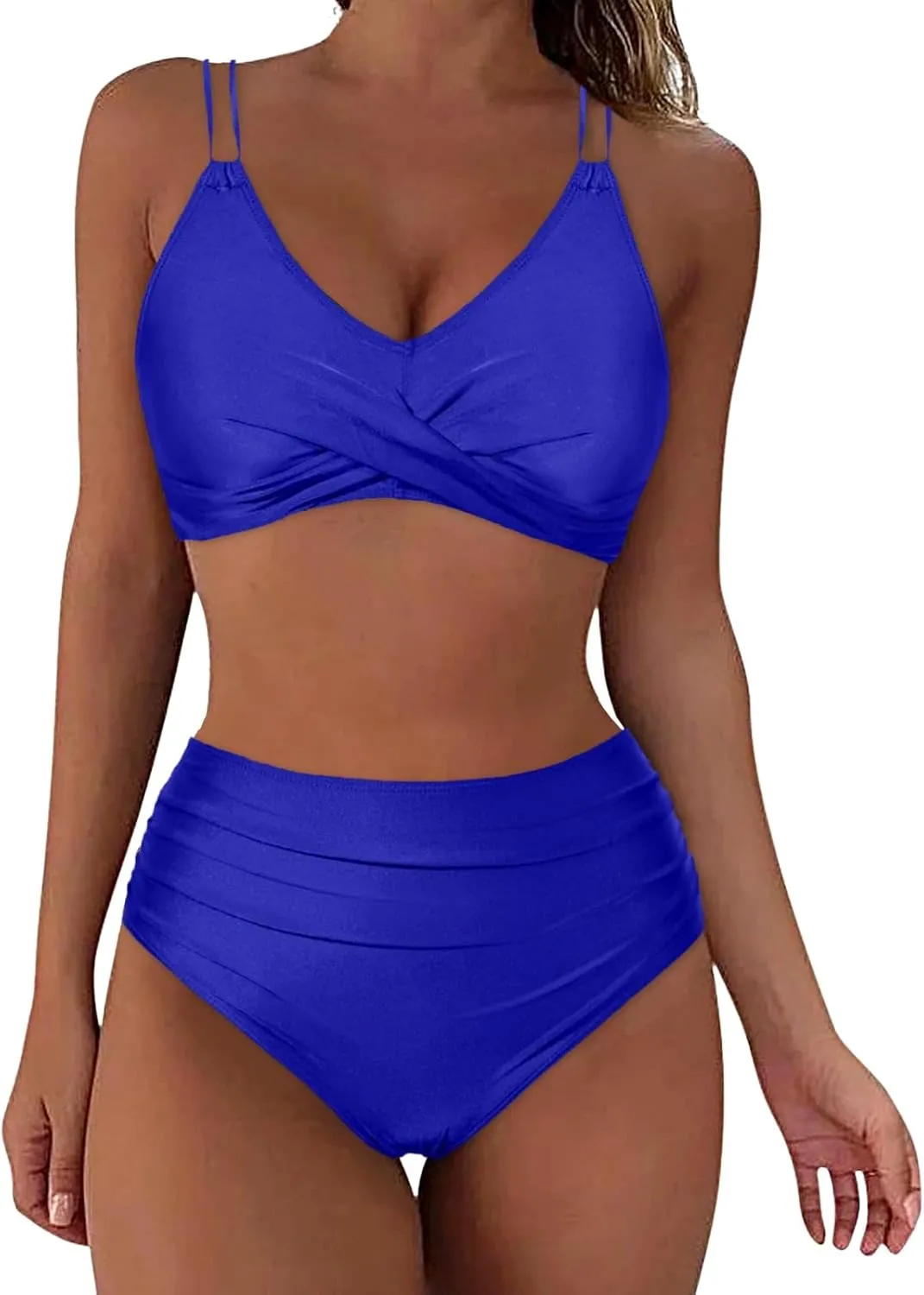 Women Bikini Set Sexy High Waisted Bathing Suits Two Piece Swimsuits 2 Piece Slimming Bathing Swim Suits Swimwear Set