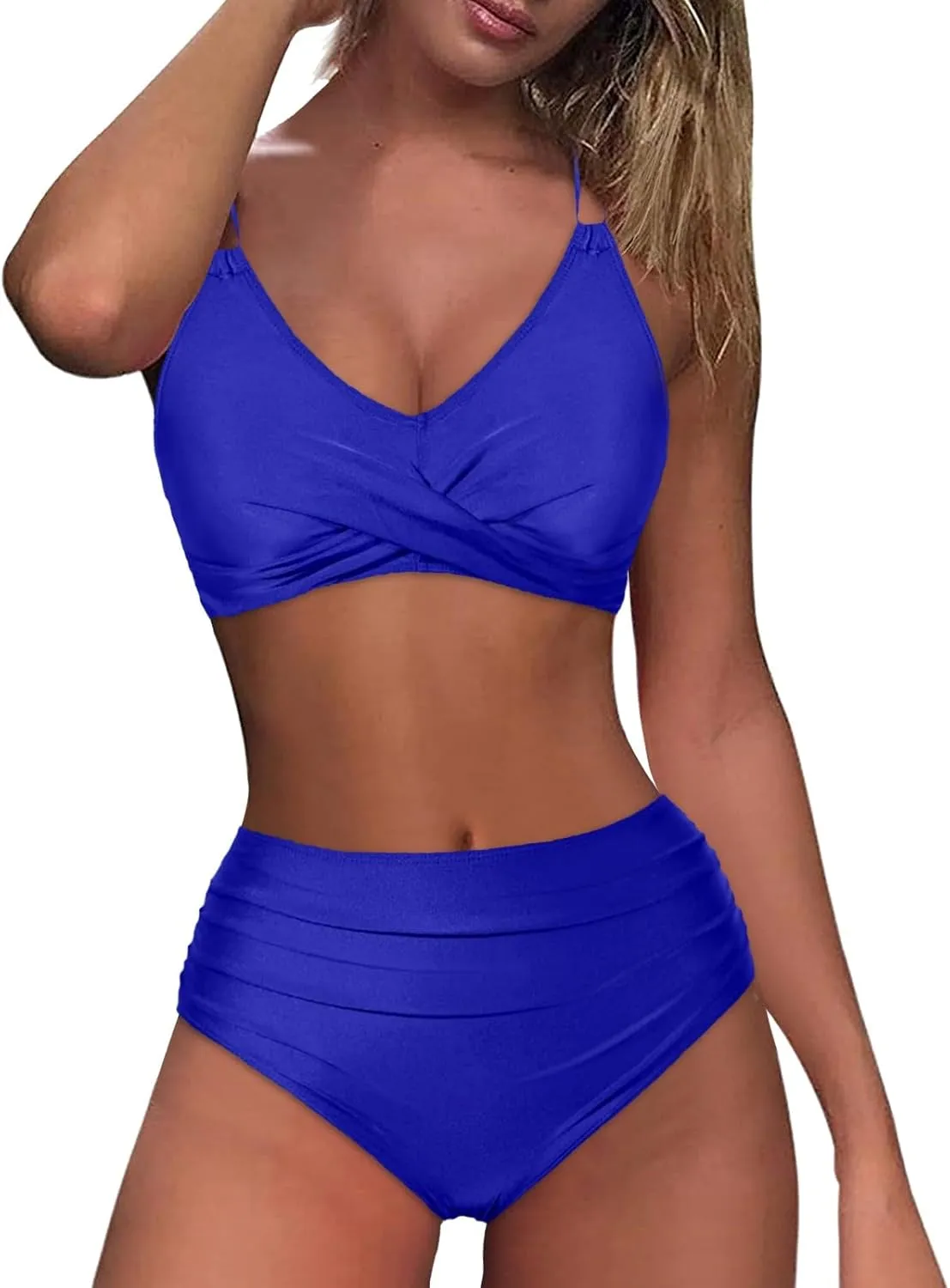 Women Bikini Set Sexy High Waisted Bathing Suits Two Piece Swimsuits 2 Piece Slimming Bathing Swim Suits Swimwear Set