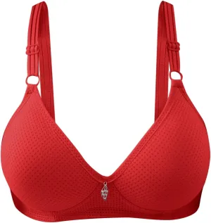 Women Bra Pack Side Buckle Lace Edge Without Steel Ring Movement Seamless Gathering Sports Bra Non Removable Pads