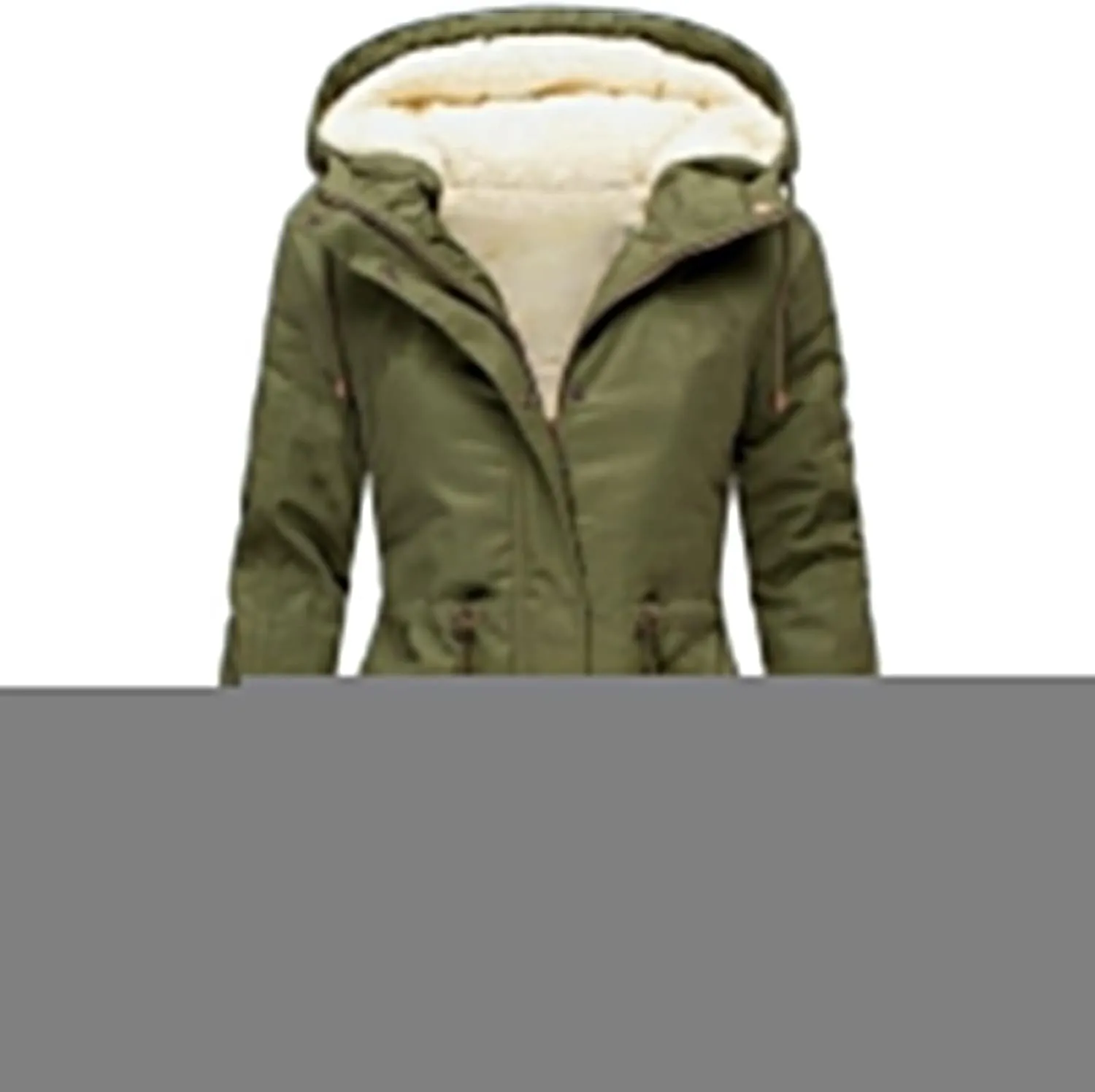 Women Plus Size Winter Overcoat Women's Jacket Thick Outwear Plush Lined Hooded Coat Warm Trench Women's Coat Women's