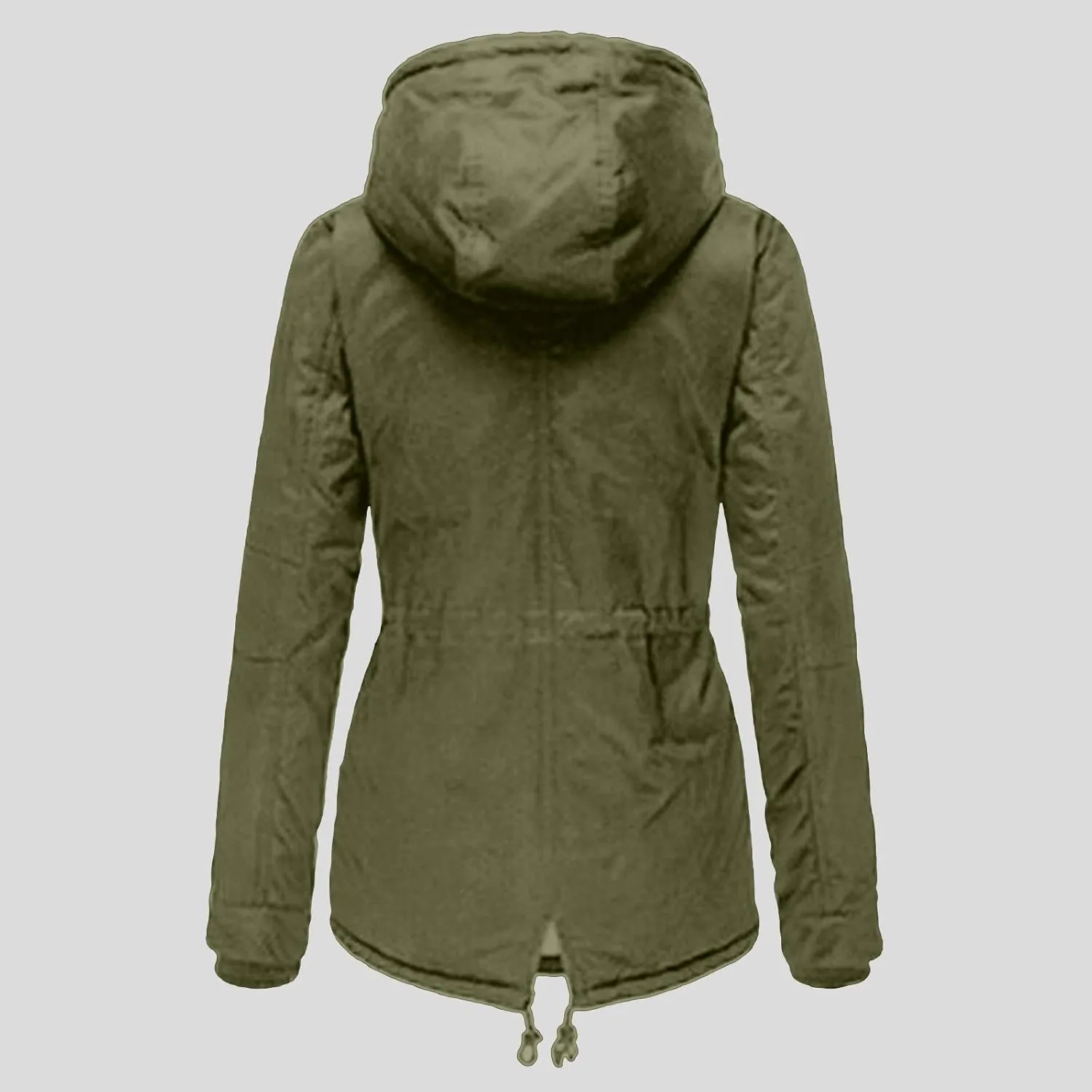 Women Plus Size Winter Overcoat Women's Jacket Thick Outwear Plush Lined Hooded Coat Warm Trench Women's Coat Women's
