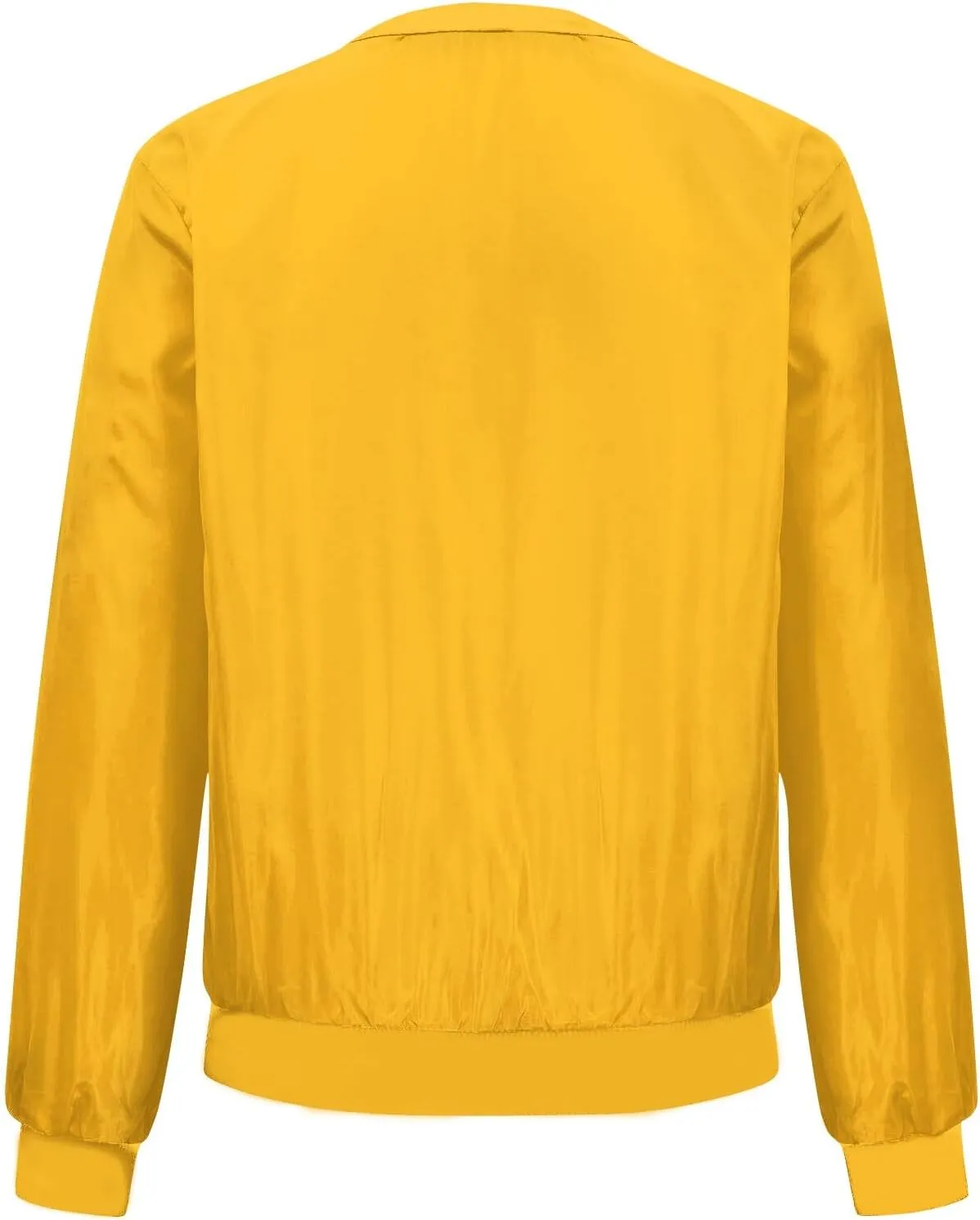 Women's Casual Floral Zip Up Bomber Jacket Spring Long Sleeve Coat Stand Collar Lightweight Short Outwear Tops