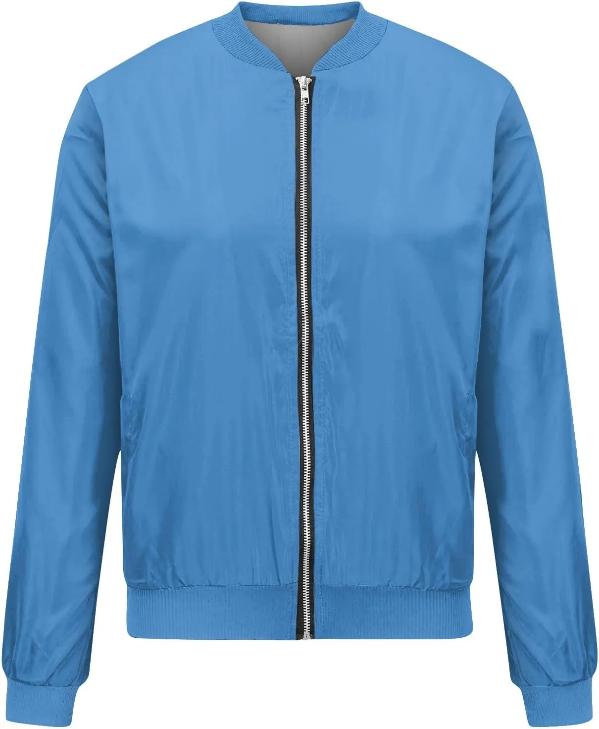 Womens Fashion Fall Bomber Jacket Casual Lightweight Coat Dressy Floral Printed Zip Up Outwear Gifts for Women