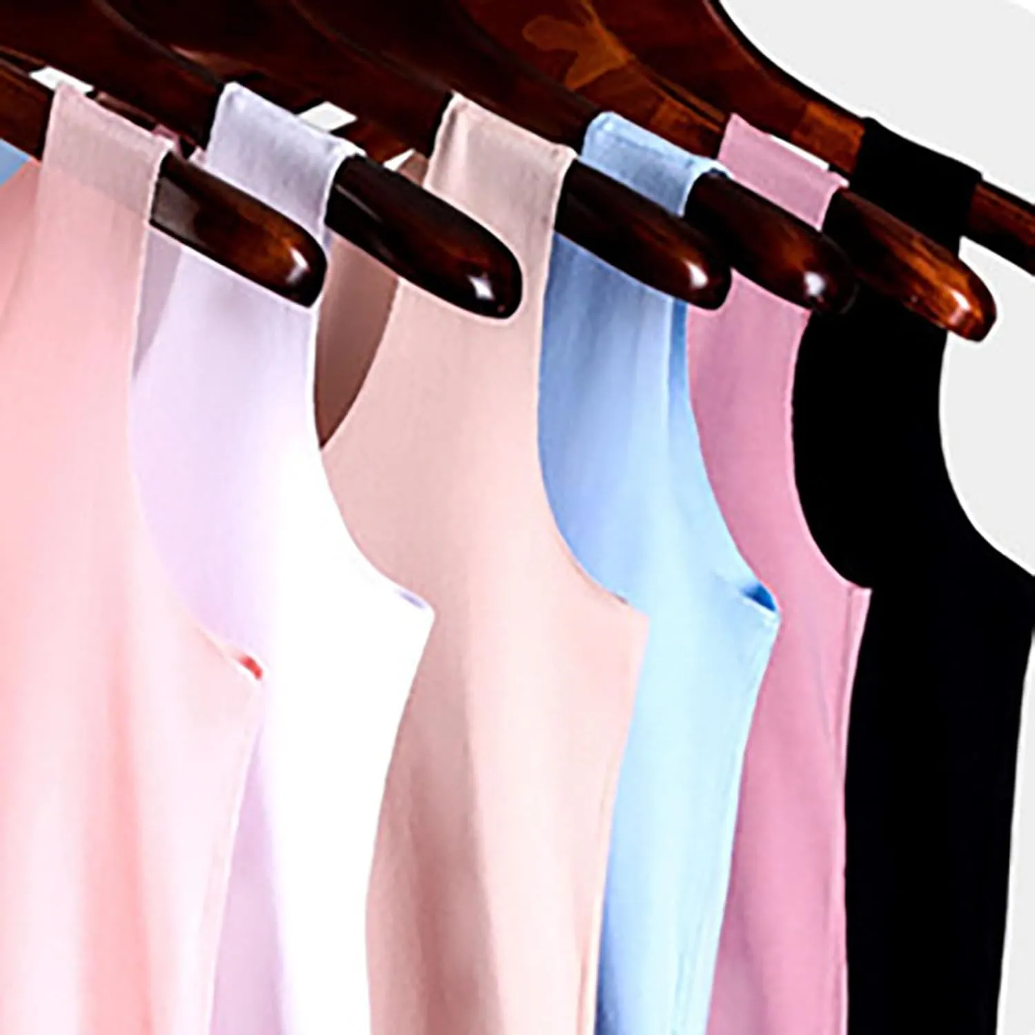 Women's Ice Silk Seamless Tank Tops Summer Cooling Camisole No Bra Loose Fit Wide Strap Under Shirt Workout Tanks