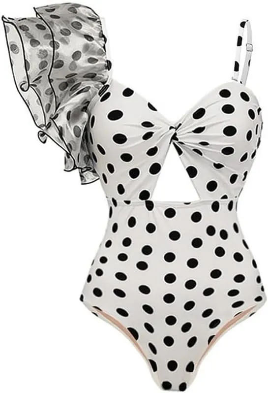Women's One Piece Swimsuits with Beach Cover up Wrap Skirt 2 Pieces Bathing Suits for Women Floral Print Bikini Set