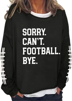 Womens Oversized Sweatshirts Funny Letter Rugby Print Drop Shoulder Pullovers Crewneck Long Sleeve Lightweight Blouse