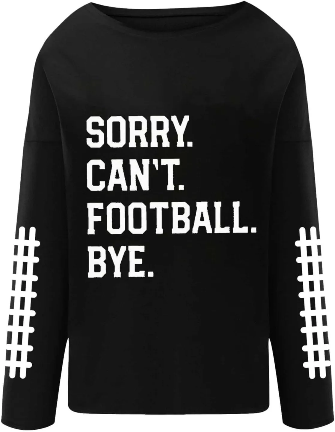 Womens Oversized Sweatshirts Funny Letter Rugby Print Drop Shoulder Pullovers Crewneck Long Sleeve Lightweight Blouse