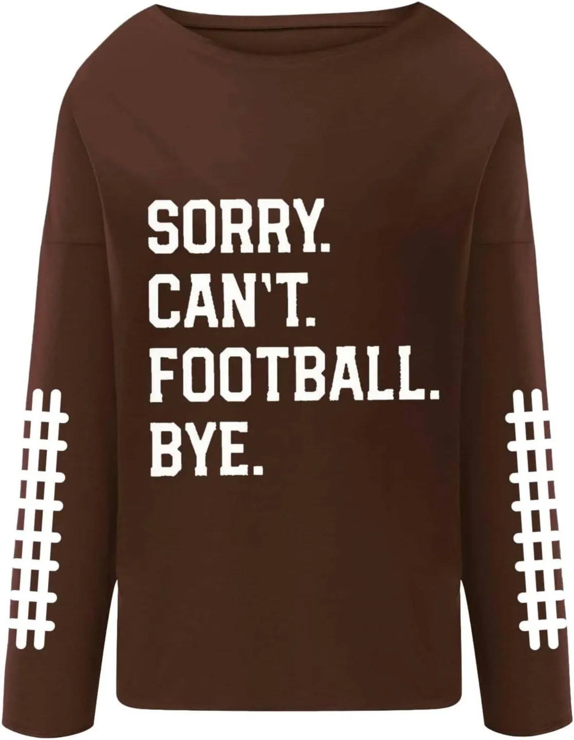 Womens Oversized Sweatshirts Funny Letter Rugby Print Drop Shoulder Pullovers Crewneck Long Sleeve Lightweight Blouse
