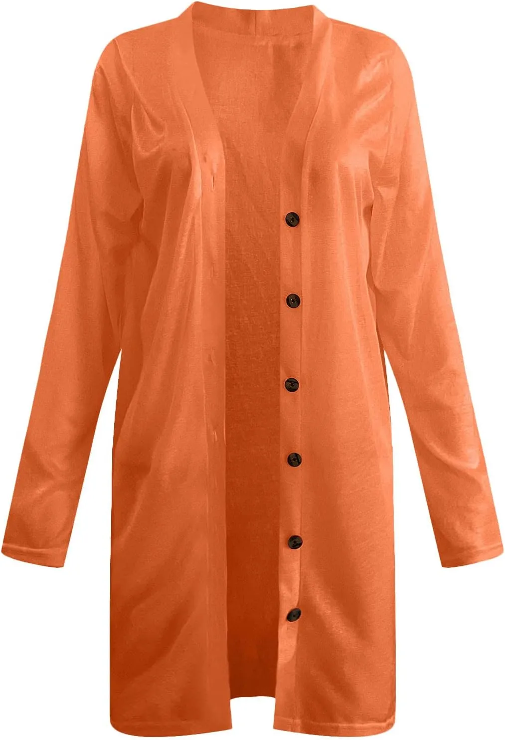 Womens Quilted Jacket Oversized Long Sleeve Cardigan Jackets Casual Lightweight Button Winter Coat Outdoor