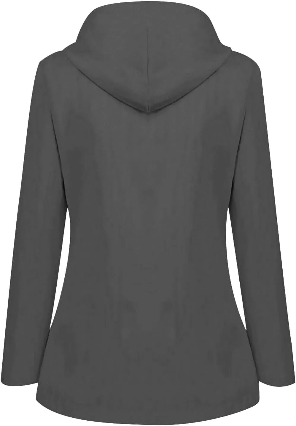 Womens Rain Coat Waterproof Active Outdoor Rain Jacket Lightweight Zip Up Summer Fall Raincoat Windbreaker With Hood