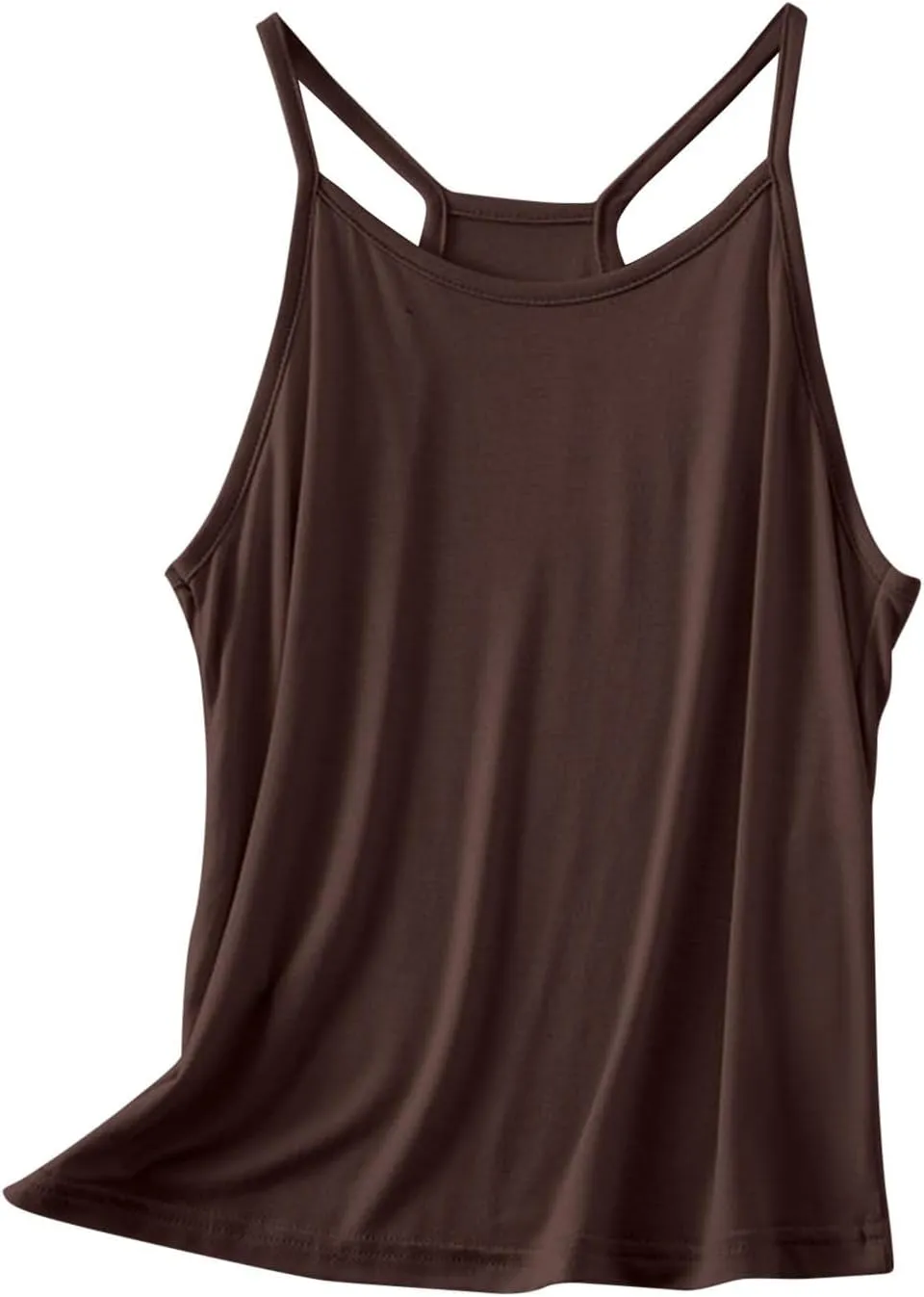 Womens Tank Tops Loose Fit Spaghetti Strap Tank Top Solid Color Dressy Causal Camisole Tops Yoga Athletic Tanks