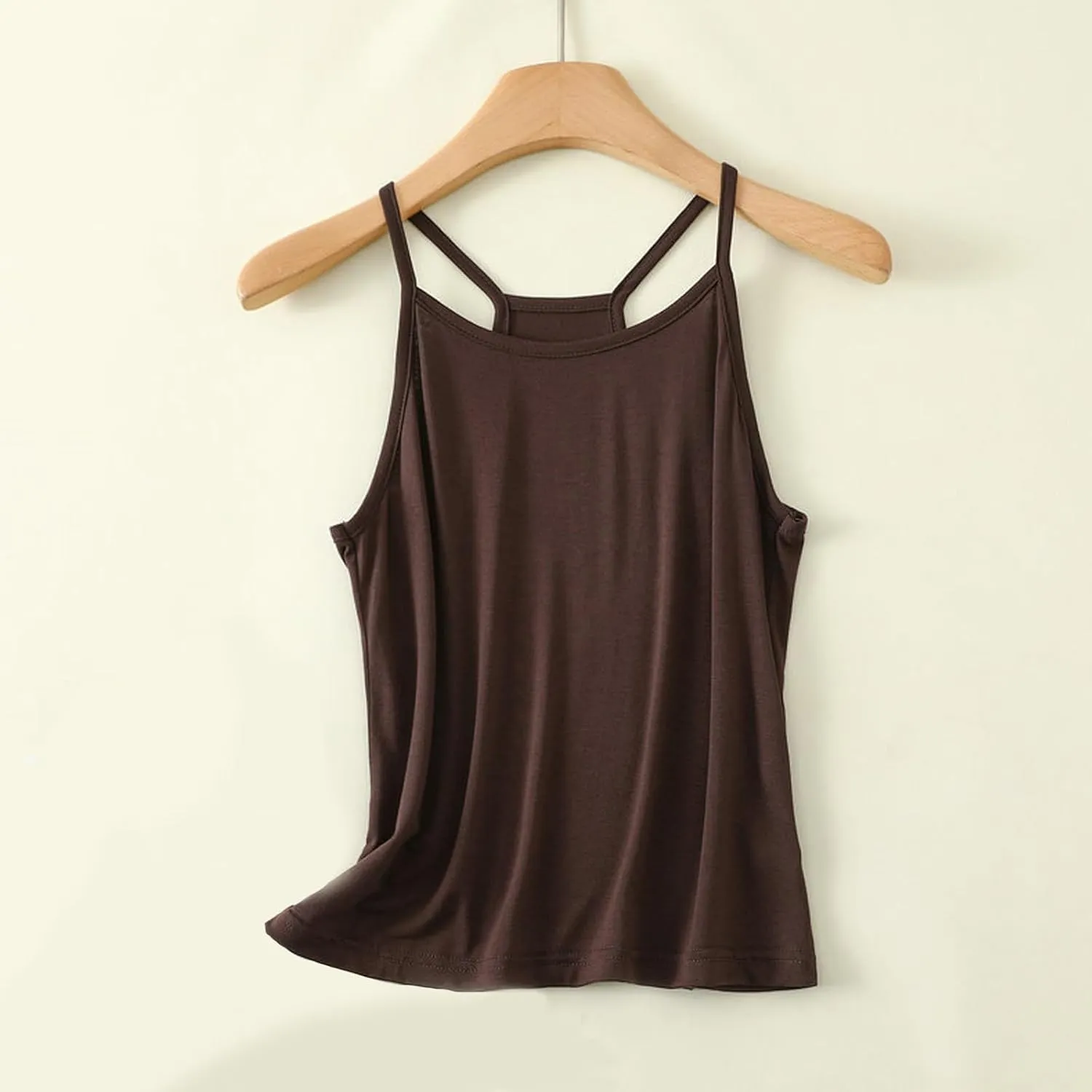 Womens Tank Tops Loose Fit Spaghetti Strap Tank Top Solid Color Dressy Causal Camisole Tops Yoga Athletic Tanks