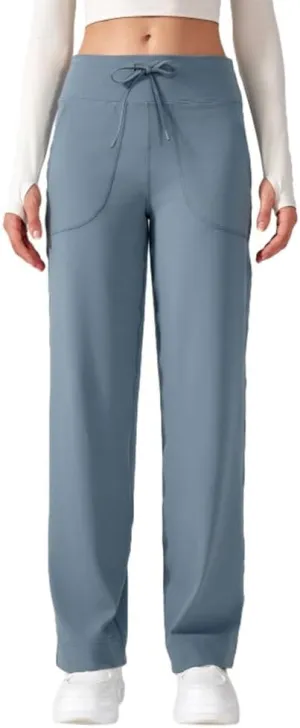 Women's Wide Leg Lounge Pants,Soft High Waisted Wide Leg Pants,Loose Yoga Pants,Stretch Trouser Pants