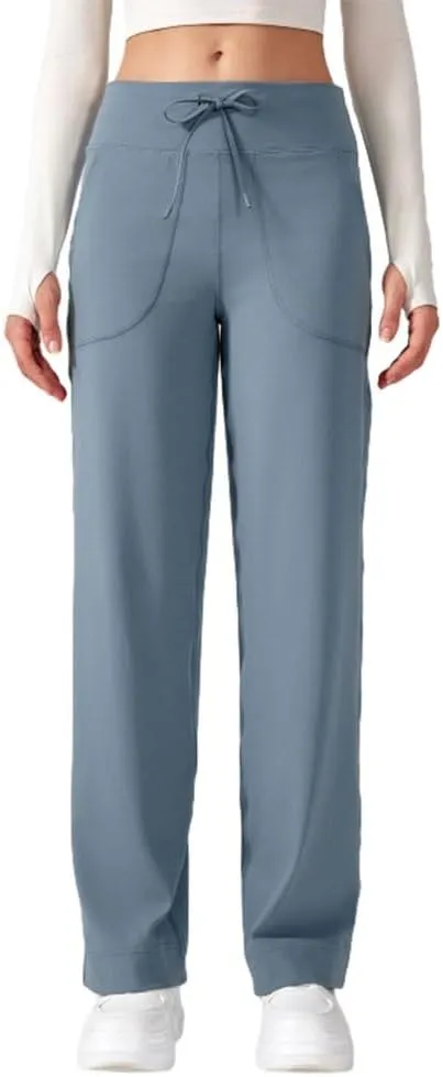 Women's Wide Leg Lounge Pants,Soft High Waisted Wide Leg Pants,Loose Yoga Pants,Stretch Trouser Pants