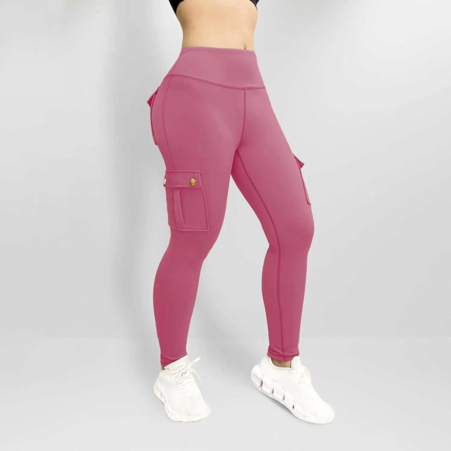 Women's Yoga Pants Joggers Plus Size Pants Stretch Work Pants Fashion Athletic Pants Gym Trousers with Pockets
