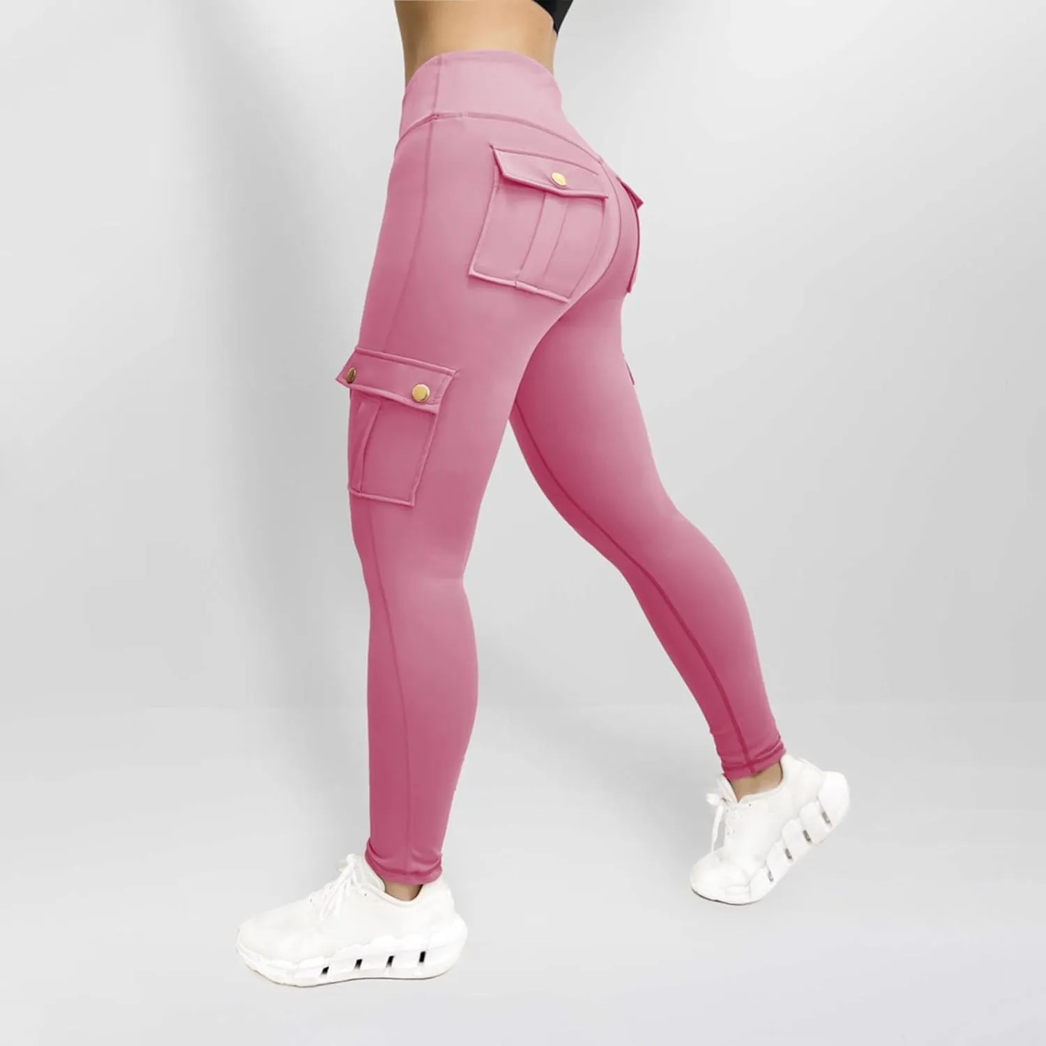 Women's Yoga Pants Joggers Plus Size Pants Stretch Work Pants Fashion Athletic Pants Gym Trousers with Pockets