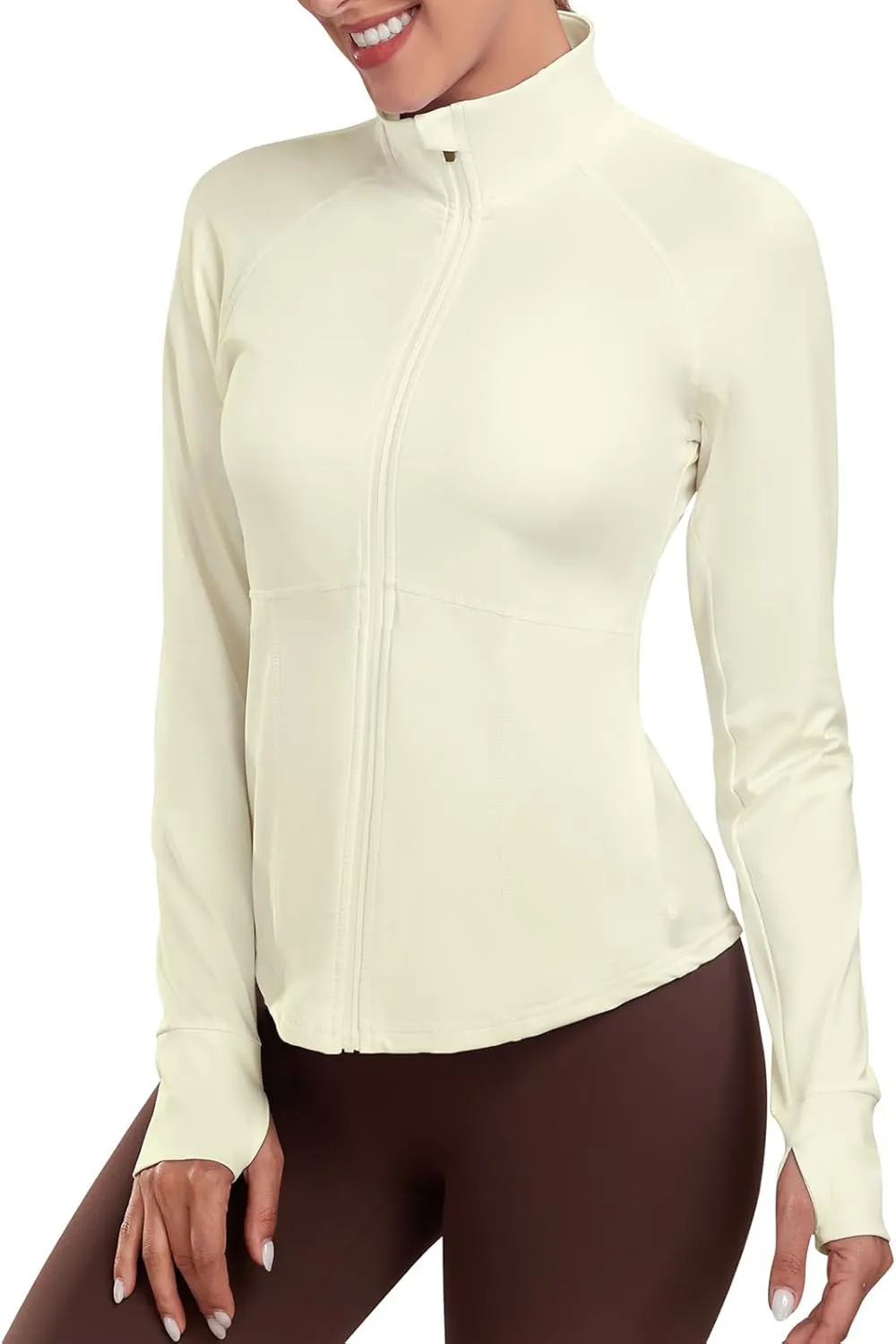 Workout Jackets for Women Zip Up Running Jackets Lightweight Sport Gym Yoga Athletic Clothes Slim Fit