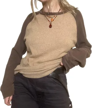 Yuemengxuan Women Crewneck Sweatshirt Long Sleeve Printing Vintage Pullovers Y2k Tops Oversized Casual Top Streetwear