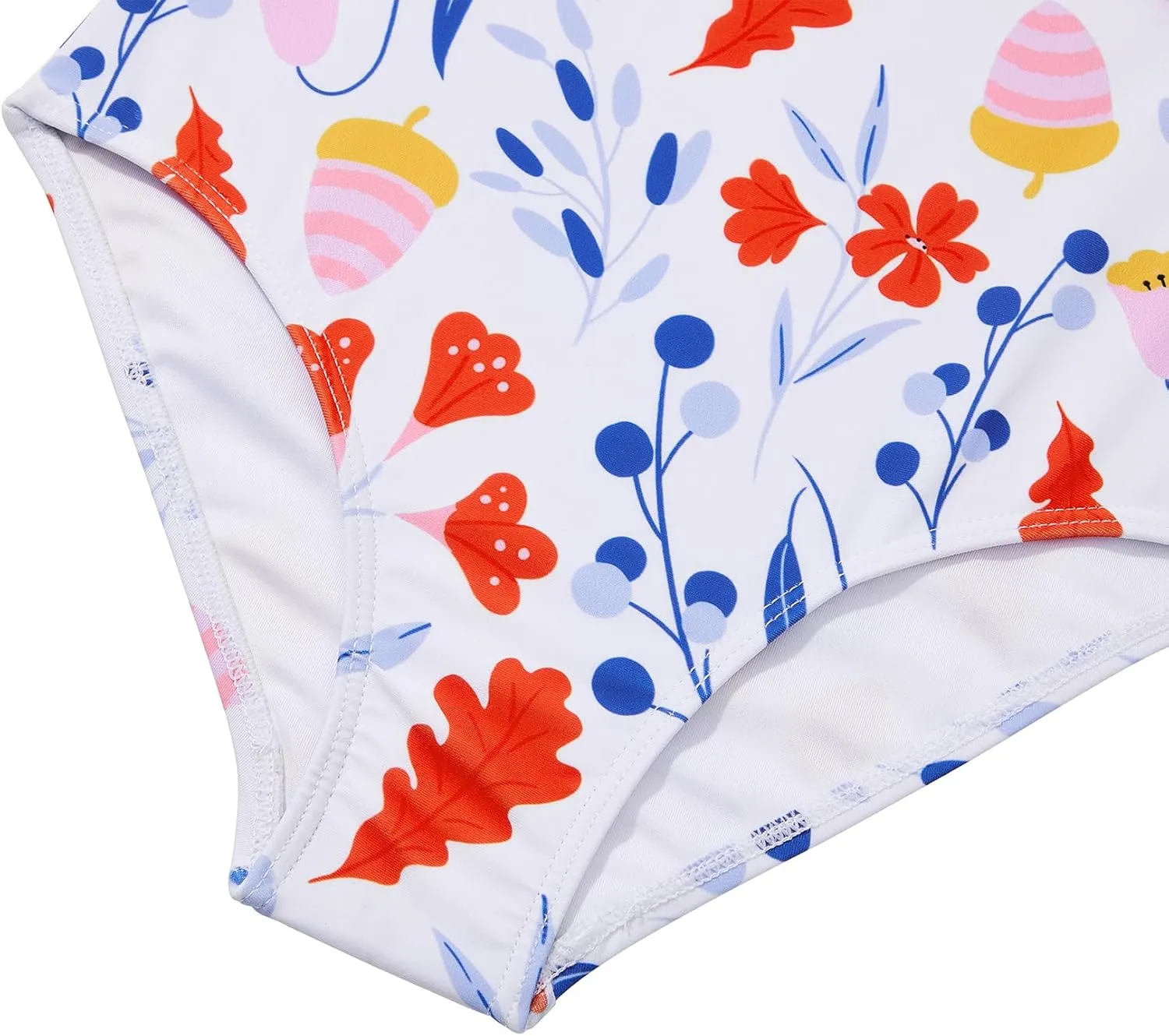 Zando Toddler Swimsuit One Piece Swimsuit Girls Sleeveless Cute Swimwear Quick Dry Bathing Suits Summer Beach Wear 2-10 Years