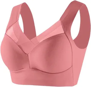 Zenchic Bras for Women, Bras for Senior,No Underwire Seamless Mesh Ice Silk Push Up Comfort Bra for Older Women