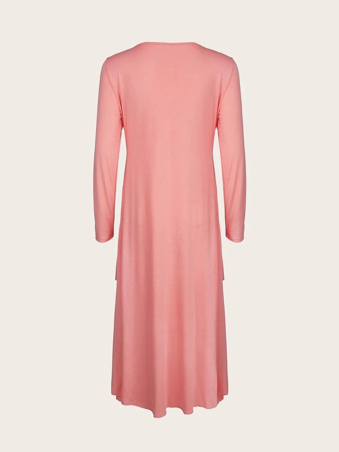 ZOCAVIA Women's Maxi Dress Puff Sleeve Elegant Flowy Ruffle Cowlneck Dress High Waist Basic Loose Fit Dresses